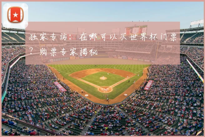 独家专访：在哪可以买世界杯门票？购票专家揭秘